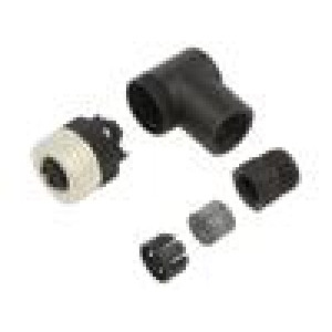 Konektor M12 PIN: 4 úhlový zástrčka Připojení: PG7 125VAC 3A