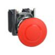 Switch: emergency stop 22mm Stabl.pos: 2 NC + NO red none IP66