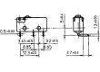 Mikrospínač SNAP ACTION bez páčky SPDT 5A/250VAC ON-(ON)