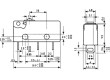 Mikrospínač SNAP ACTION bez páčky SPDT 5A/250VAC ON-(ON)