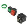 Switch: double 22mm Stabl.pos: 1 NC + NO green/red LED 24V