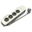 Extension lead Sockets: 4 white-grey 3x1,5mm2 1.8m 16A