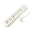 Extension lead Sockets: 6 white 3x1,5mm2 1.8m 16A