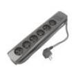 Extension lead Sockets: 6 grey 3x1,5mm2 1.8m 16A