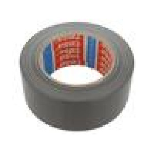 Tape: duct W: 50mm L: 50m Thk: 150um grey synthetic rubber 20%