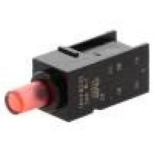 Mikrospínač 1-polohové DPDT 0,5A/60VDC THT LED červená 8N