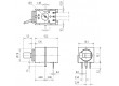 Mikrospínač 1-polohové SPDT 0,5A/60VDC THT 22,46x10,1x10,1mm