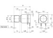 Mikrospínač 1-polohové SPST-NO 0,5A/60VDC THT 5N 7,2mm černá