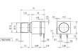 Mikrospínač 1-polohové SPST-NO 0,5A/60VDC THT 5N 7,2mm černá