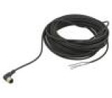 Připojovací kabel M12 PIN: 4 úhlový 20m zástrčka -5÷80°C XZCP