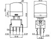 Mikrospínač 1-polohové SPST-NO 0,1A/30VDC THT 1,5N -10-80°C