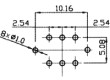 Mikrospínač 2 polohy DPDT 0,1A/30VDC THT LED   1,5N