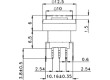 Mikrospínač 1-polohové DPDT 0,1A/30VDC THT LED   1,5N