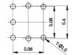 Mikrospínač 1-polohové SPST-NO 0,05A/12VDC THT LED červená