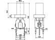 Mikrospínač 1-polohové SPST-NO 0,05A/12VDC THT LED  