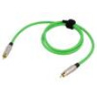 Kabel RCA vidlice,z obou stran 1m Povrch: zlacený zelená