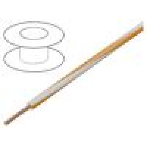 Vodič H07V2-K lanko Cu 6mm2 10AWG PVC bílo-oranžová Třída: 5