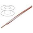 Vodič H05V2-K lanko Cu 1mm2 18AWG PVC bílo-červená 300V,500V