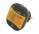 KPS-CC800 Zkoušečka: síťových zásuvek diody LED 50÷60Hz 230VAC