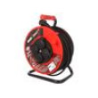 Prodlužovací síťový kabel bubnový Zásuvky: 4 guma černá 50m