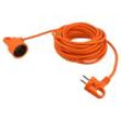 Prodlužovací síťový kabel Zásuvky: 1 PVC oranžová 2x1mm2 10m