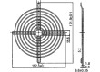 Mřížka 172x151mm kov upevnění šroubem