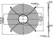 Mřížka 254x254mm kov upevnění šroubem