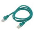 Patch cord U/UTP 5e CCA zelená 1m RJ45 vidlice,z obou stran