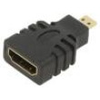 Adaptér HDMI zásuvka,micro HDMI zástrčka černá