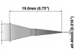 Hrot kužel 0,4mm 350-398°C Podobné typy SSC-745A