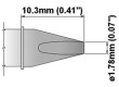 Hrot plochý 1,78mm 350-398°C Podobné typy SSC-737A