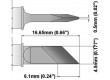 Hrot nůž 4,5x6,5mm 350-398°C Podobné typy SSC-773A