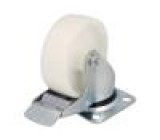 Pojezdové kolo Ø: 100mm W: 35mm H: 128mm otočné s brzdou 125kg