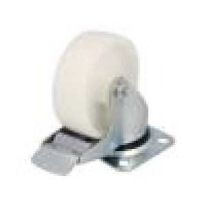 Pojezdové kolo Ø: 100mm W: 35mm H: 128mm otočné s brzdou 125kg