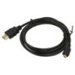 Kabel HDMI 1.4 HDMI vidlice,micro HDMI zástrčka 1,8m černá