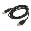 Kabel USB 2.0 USB A vidlice,USB B vidlice 1,8m černá Žíla: Cu