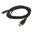 Kabel USB 3.0 USB A vidlice,USB C vidlice 1m černá