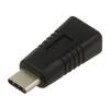 Adaptér USB 2.0 USB B micro zásuvka,USB C vidlice černá