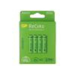 Akum: Ni-MH AAA,R3 1,2V 650mAh ReCyko blistr Ready2Use 4ks.