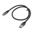 Kabel USB 3.1 USB A vidlice,USB C vidlice 1m černo-šedá 15W
