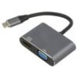 Adaptér D-Sub 15pin HD zásuvka,HDMI zásuvka,USB C vidlice