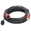 Prodlužovací síťový kabel Zásuvky: 1 guma černá 3x1,5mm2 30m