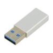 Adaptér OTG,USB 3.0 USB A vidlice,USB C zásuvka 5Gbps bilá