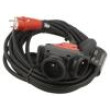 Prodlužovací síťový kabel Zásuvky: 3 guma černá 3x1,5mm2 25m