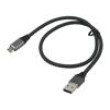 Kabel USB 3.1 USB A vidlice,USB C vidlice 0,5m černo-šedá