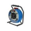 Prodlužovací síťový kabel bubnový Zásuvky: 4 PUR modrá 50m