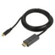 Adaptér HDMI 1.4 HDMI vidlice,USB C vidlice 1,8m černá černá