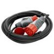 Prodlužovací síťový kabel Zásuvky: 1 guma černá 5x1,5mm2 10m