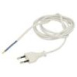 Kabel CEE 7/16 (C) vidlice,vodiče PVC 1,9m bílá 2x0,75mm2