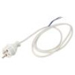 Kabel 2x1mm2 CEE 7/17 (C) vidlice,vodiče PVC 1,5m bílá 16A
